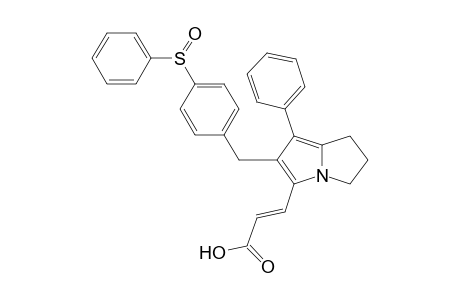 3-[6'-(4"-Phenylsulfinylbenzyl)-7'-phenyl-2',3'-dihydro-1H-pyrrolizin-5'-yl]-acrylic acid