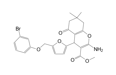 methyl 2-amino-4-{5-[(3-bromophenoxy)methyl]-2-furyl}-7,7-dimethyl-5-oxo-5,6,7,8-tetrahydro-4H-chromene-3-carboxylate