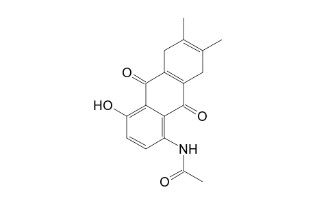 Acetamide, N-(5,8,9,10-tetrahydro-4-hydroxy-6,7-dimethyl-9,10-dioxo-1-anthracenyl)-