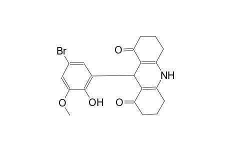 9-(5-bromo-2-hydroxy-3-methoxyphenyl)-3,4,6,7,9,10-hexahydro-1,8(2H,5H)-acridinedione