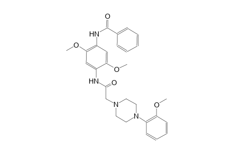1-piperazineacetamide, N-[4-(benzoylamino)-2,5-dimethoxyphenyl]-4-(2-methoxyphenyl)-