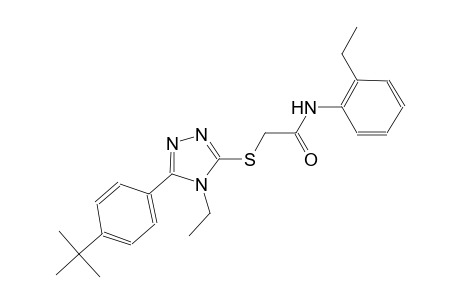 2-{[5-(4-tert-butylphenyl)-4-ethyl-4H-1,2,4-triazol-3-yl]sulfanyl}-N-(2-ethylphenyl)acetamide