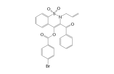 2-allyl-3-benzoyl-1,1-dioxido-2H-1,2-benzothiazin-4-yl 4-bromobenzoate