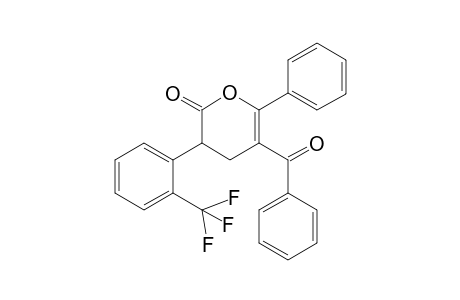 5-Benzoyl-6-phenyl-3-(2-trifluoromethyl-phenyl)-3,4-dihydro-2H-pyran-2-one