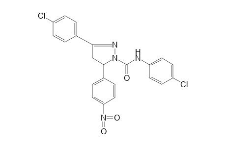 4'-CHLORO-3-(p-CHLOROPHENYL)-5-(p-NITROPHENYL)-2-PYRAZOLINE-1-CARBOXANILIDE