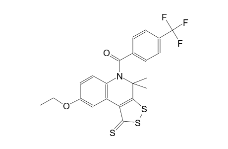 8-ethoxy-4,4-dimethyl-5-[4-(trifluoromethyl)benzoyl]-4,5-dihydro-1H-[1,2]dithiolo[3,4-c]quinoline-1-thione