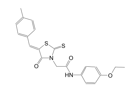 3-thiazolidineacetamide, N-(4-ethoxyphenyl)-5-[(4-methylphenyl)methylene]-4-oxo-2-thioxo-, (5Z)-