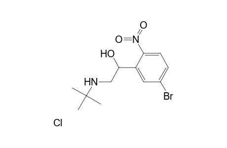 1-(5'-Bromo-2'-nitrophenyl)-2-t-butylaminoethanol Hydrochloride