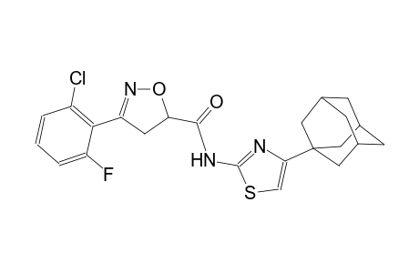 N-[4-(1-adamantyl)-1,3-thiazol-2-yl]-3-(2-chloro-6-fluorophenyl)-4,5-dihydro-5-isoxazolecarboxamide
