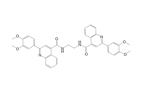 2-(3,4-dimethoxyphenyl)-N-[2-({[2-(3,4-dimethoxyphenyl)-4-quinolinyl]carbonyl}amino)ethyl]-4-quinolinecarboxamide