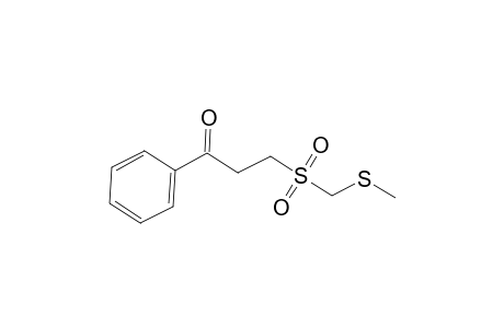 1-Propanone, 3-[[(methylthio)methyl]sulfonyl]-1-phenyl-