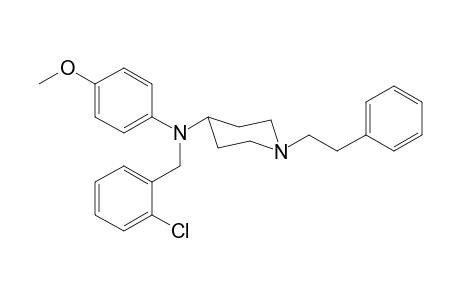 N-(2-Chlorobenzyl)-N-(4-methoxyphenyl)-1-(2-phenylethyl)-piperidin-4-amine