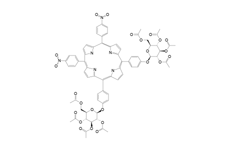 5,10-BIS-(4-NITROPHENYL)-15,20-BIS-[4-(2',3',4',6'-TETRA-O-ACETYL-BETA-D-GLUCOPYRANOSYLOXY)-PHENYL]-PORPHYRIN