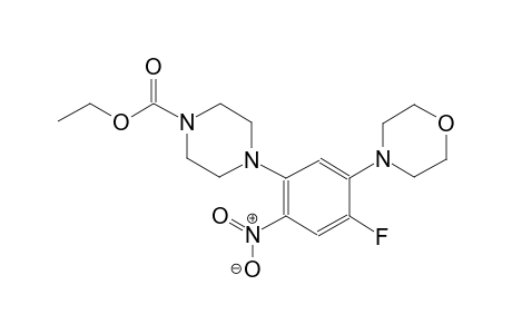4-(4-fluoro-5-morpholino-2-nitro-phenyl)piperazine-1-carboxylic acid ethyl ester