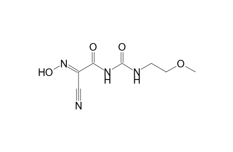 Acetamide, 2-cyano-2-(hydroxyimino)-N-[[(2-methoxyethyl)amino]carbonyl]-