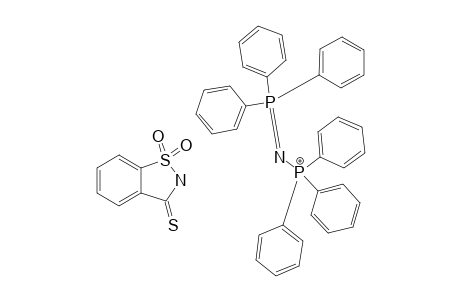 BIS-(TRIPHENYLPHOSPHORANYLIDENE)-AMMONIUM-(1,2-BENZISOTHIAZOL-3-(2H)-THIONE-1,1-DIOXIDE);PNP(TSAC)