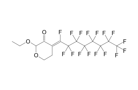 2-Ethoxy-4-(perfluorooctylidene)-tetrahydropyran-3-one