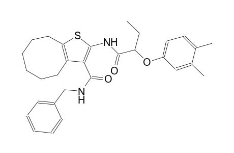 N-benzyl-2-{[2-(3,4-dimethylphenoxy)butanoyl]amino}-4,5,6,7,8,9-hexahydrocycloocta[b]thiophene-3-carboxamide