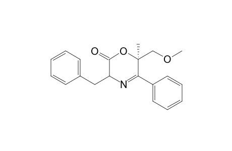 (3RS,6R)-6-(Methoxymethyl)-3-benzyl-6-methyl-5-phenyl-3H-1,4-oxazin-2(6H)-one