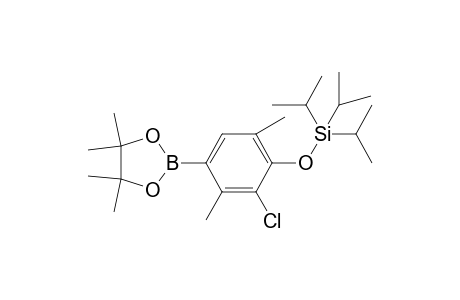 [2-Chloro-3,6-dimethyl-4-(4,4,5,5-tetramethyl-1,3,2-dioxaborolan-2-yl)phenoxy]triisopropylsilane
