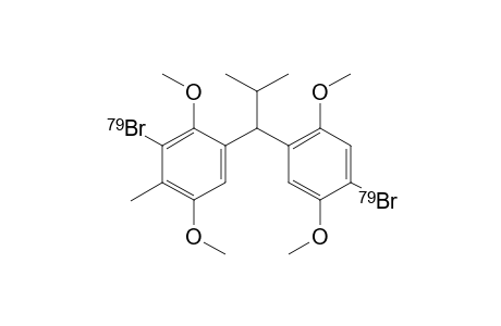 3-(79Br)bromanyl-1,4-dimethoxy-2-methyl-5-[2-methyl-1-(4-(79Br)bromanyl-2,5-dimethoxy-phenyl)propyl]benzene