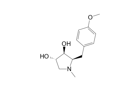 (2R,3S,4S)-3,4-Dihydroxy-2-(4-methoxyphenyl)-1-methylpyrrolidine