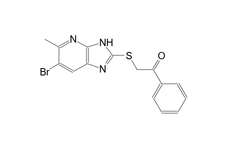 2-[(6-bromo-5-methyl-3H-imidazo[4,5-b]pyridin-2-yl)sulfanyl]-1-phenylethanone