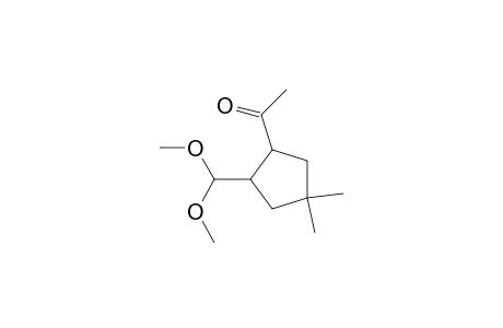 4,4-Dimethyl-1-(dimethoxymethyl)-2-(1-oxoethyl)cyclopentane
