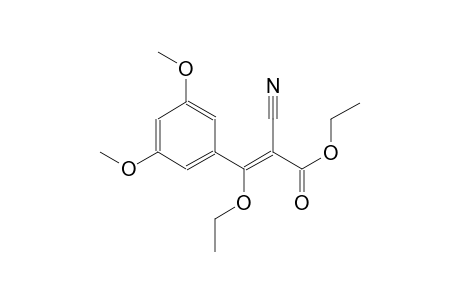 ethyl (2Z)-2-cyano-3-(3,5-dimethoxyphenyl)-3-ethoxy-2-propenoate