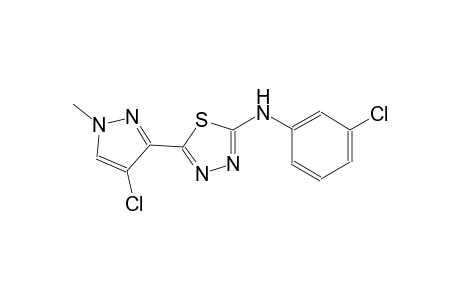 5-(4-chloro-1-methyl-1H-pyrazol-3-yl)-N-(3-chlorophenyl)-1,3,4-thiadiazol-2-amine