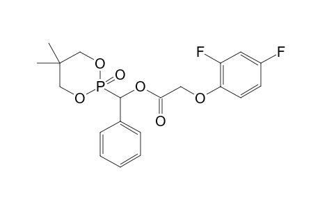 2-(2,4-Difluorophenoxyacetoxy)(phenyl)methyl-5,5-dimethyl-1,3,2-dioxaphospha-2-onephosphonate