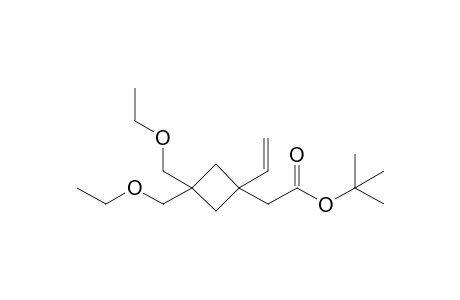 tert-Butyl[1-ethenyl-3,3-bis(ethoxymethyl)cyclobutyl]acetate