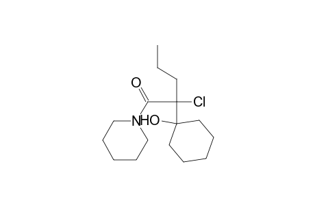 N-[2-Chloro-2-(1-hydroxycyclohexyl)pentanoyl]piperidine