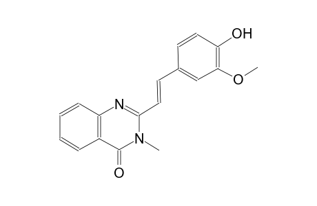 2-[(E)-2-(4-hydroxy-3-methoxyphenyl)ethenyl]-3-methyl-4(3H)-quinazolinone