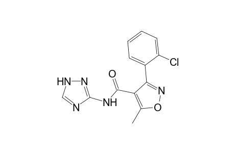 3-(2-Chlorophenyl)-5-methyl-N-(1H-1,2,4-triazol-5-yl)-1,2-oxazole-4-carboxamide