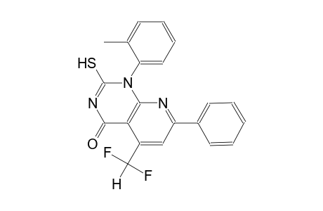 pyrido[2,3-d]pyrimidin-4(1H)-one, 5-(difluoromethyl)-2-mercapto-1-(2-methylphenyl)-7-phenyl-