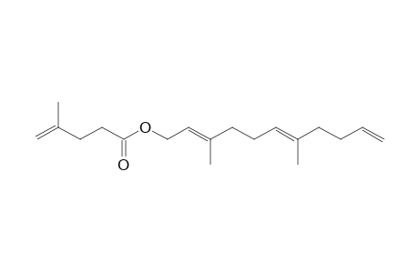 (2E,6E)-3,7-Dimethyl-2,6,10-undecatrienyl 4-methyl-4-pentenoate