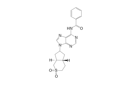 N(6)-Benzoyl-9-(trans-2',2'-dioxoperhydrocyclopenta[c]thiin-6'-yl)-9H-adenine