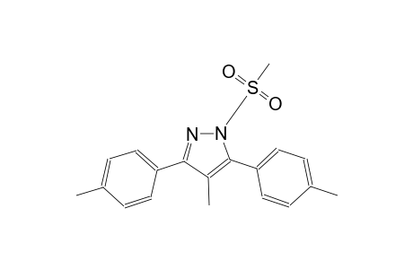 4-methyl-3,5-bis(4-methylphenyl)-1-(methylsulfonyl)-1H-pyrazole