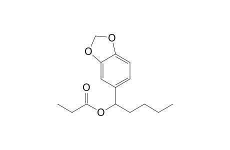 1-(1,3-benzodioxol-5-yl)pentyl propanoate
