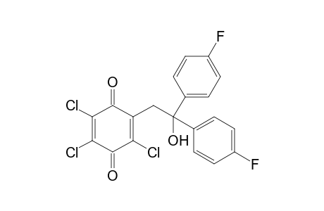 2-[2,2-bis(4-fluorophenyl)-2-hydroxy-ethyl]-3,5,6-trichloro-1,4-benzoquinone
