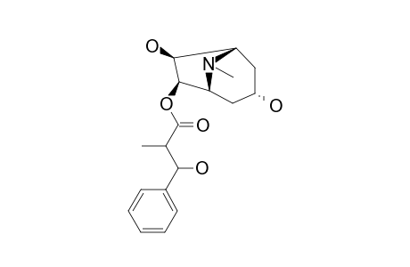 3.alpha.-Hydroxy-6.beta.-(3'-hydroxy-2'-methyl-3'-phenylpropionyloxy)-7.beta.-hydroxytropane