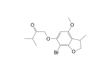 2-Butanone, 1-[(7-bromo-2,3-dihydro-4-methoxy-3-methyl-6-benzofuranyl)oxy]-3-methyl-