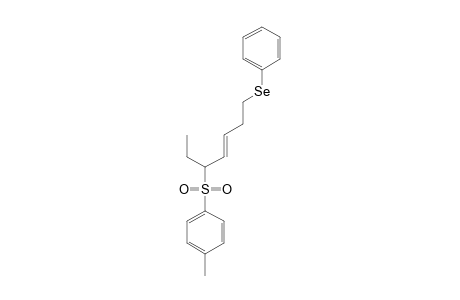 Benzene, 1-[[1-ethyl-5-(phenylseleno)-2-pentenyl]sulfonyl]-4-methyl-, (E)-