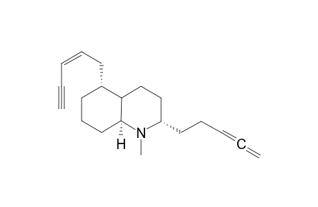 (2S,5R,8aS)-1-Methyl-2-penta-3,4-dienyl-5-((Z)-pent-2-en-4-ynyl)-decahydro-quinoline