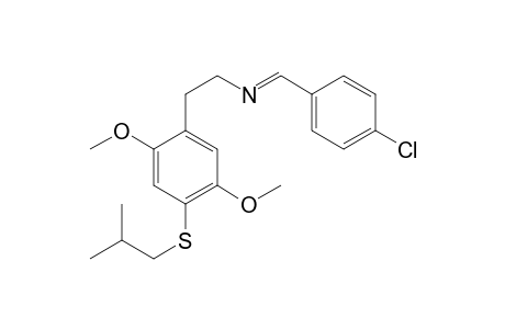 1-(4-Chlorophenyl)-N-(2-(2,5-dimethoxy-4-((2-methylpropyl)thio)phenyl)ethyl)methanimine