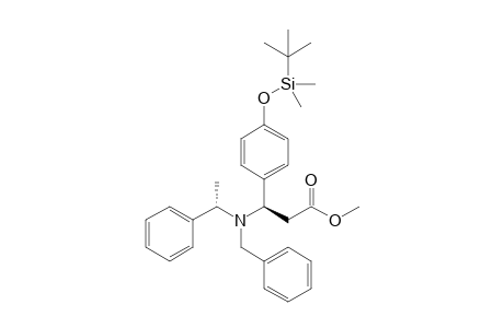 Methyl (3R,5S)-5-Phenyl-4-benzyl-3-[4-(tert-butyldimethylsiloxy)phenyl]-4-azahexanoate