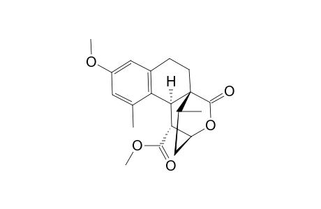 6-Hydroxy-2-methoxy-4,8-dimethyl-4b,5,7,8,9,10-hexahydrophenanthrene-5,8a(6H)-dicarboxylic acid - -5-methylester - 8a,6-lactone