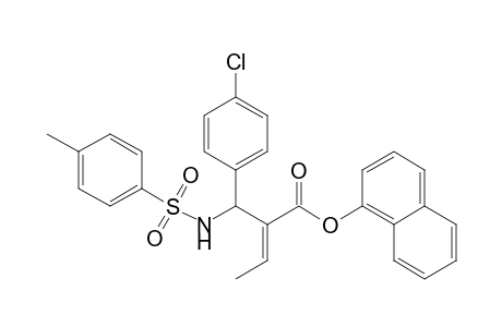 (E)-2-[(4-Chlorophenyl)(toluene-4-sulfonylamino)methyl]but-2-enoic acid naphthalen-1-yl ester
