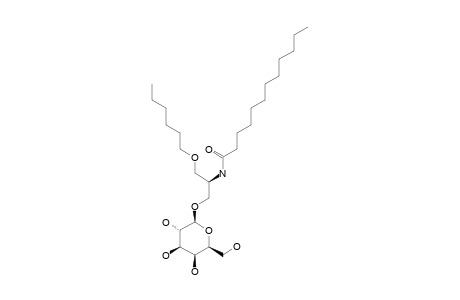 2-DEOXY-2-DODECANAMIDO-3-O-BETA-D-GALACTOPYRANOSYL-1-O-HEXYL-SN-GLYCEROL